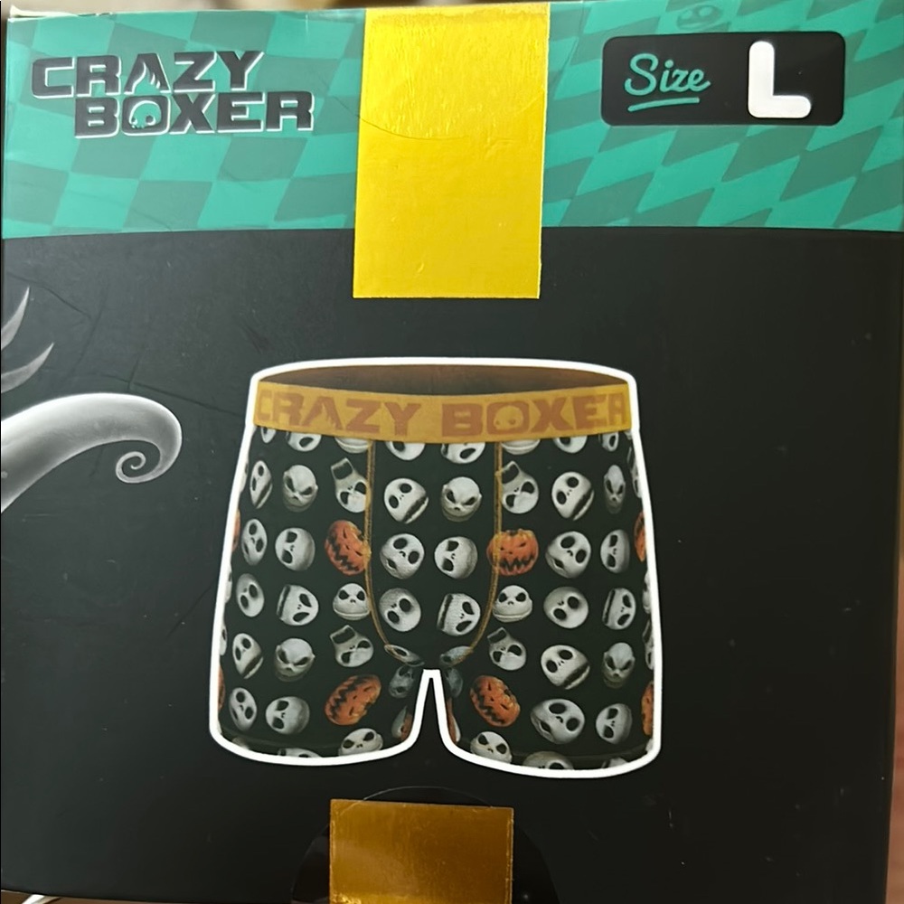 NEW Men’s Nightmare before Christmas Halloween Crazy Boxers size L